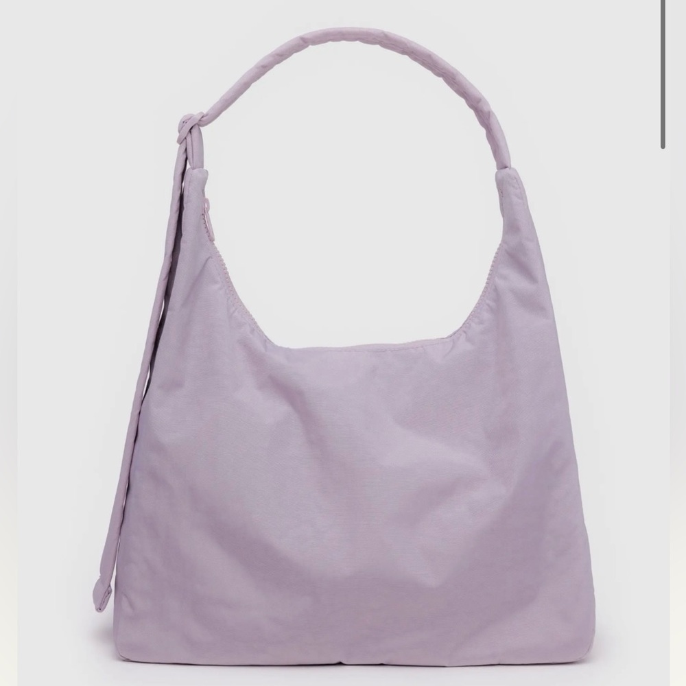 BAGGU Dusty Pink Nylon Shoulder Bag